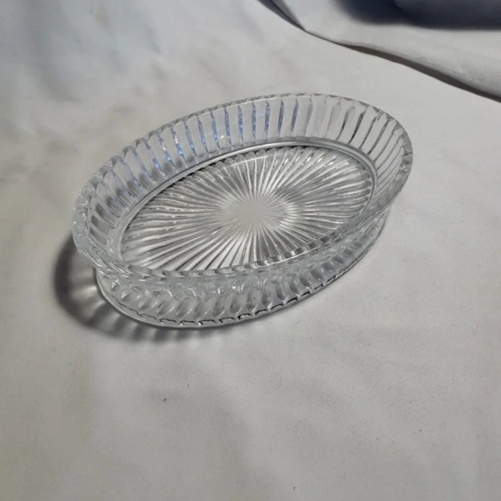 Elegant Clear Glass Vanity Tray